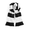 Scarf - B479:Black, 100% acrylic, White, One Size